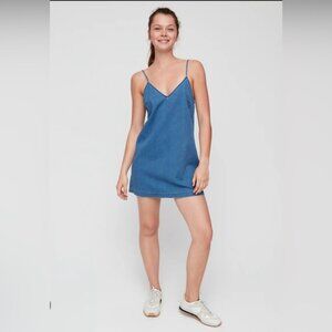 Aritzia Wilfred free Vivianne Denim Dress Size Small